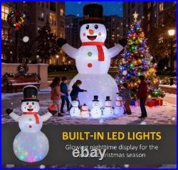 Christmas Blow Up Snowman Giant Inflatable LED Light Outdoor Yard