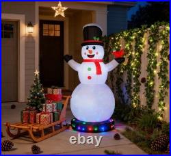 Christmas Blow Up Snowman Giant Inflatable LED Light Outdoor Yard