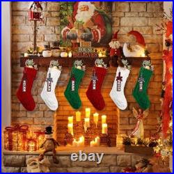 Christmas Cable Knit Stocking Personalized Xmas Hanging Decoration Family Party