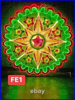 Christmas Capiz Parol LED Lantern Filipino 2024 FE01 size 24 US Seller
