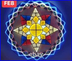 Christmas Capiz Parol LED Lantern Filipino 2024 FE08 size 24 US Seller