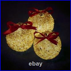 Christmas Decoration Ball With Amber With led light