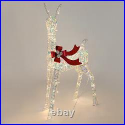 Christmas Decorations Outdoor Reindeer Christmas Deer Stag Ornaments set of 3