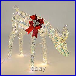 Christmas Decorations Outdoor Reindeer Christmas Deer Stag Ornaments set of 3