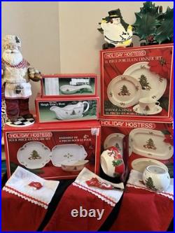 Christmas Dinnerware Lot Of 10