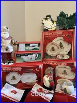Christmas Dinnerware Lot Of 10