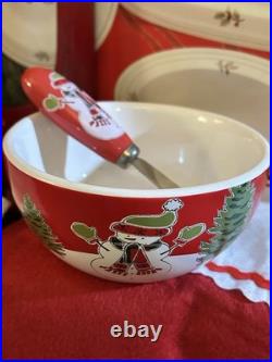 Christmas Dinnerware Lot Of 10