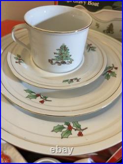 Christmas Dinnerware Lot Of 10