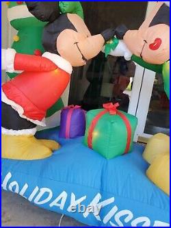 Christmas Disney 5.4 ft Mickey & Minnie Holiday Kisses Airblown Inflatable Decor