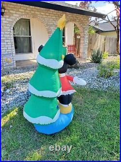 Christmas Disney 5.4 ft Mickey & Minnie Holiday Kisses Airblown Inflatable Decor