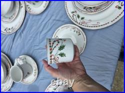 Christmas Gibson Dishes 6people Setting