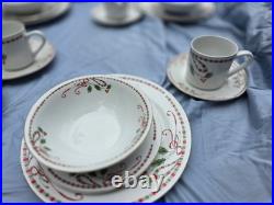 Christmas Gibson Dishes 6people Setting