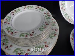 Christmas Holiday Dinnerware set Christmas Harmony by Gibson Designs s/8 EUC 33p Christmas Holiday Dinnerware set Christmas Harmony by Gibson Designs s/8 EUC 33p