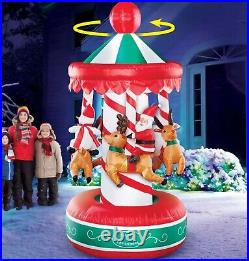 Christmas Holiday Rotating Carousel Yard Inflatable 11.400