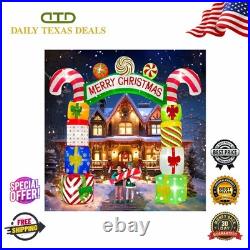 Christmas Inflatable Arch 10FT Gift Boxes Blow Up Outdoor Lawn Decoration