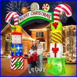 Christmas Inflatable Arch 10FT Gift Boxes Blow Up Outdoor Lawn Decoration