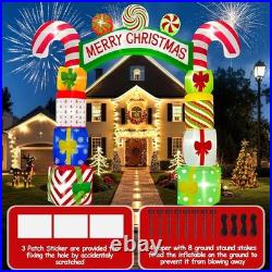 Christmas Inflatable Arch 10FT Gift Boxes Blow Up Outdoor Lawn Decoration