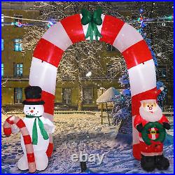 Christmas Inflatable Archway, 8 FT Christmas Inflatables with Santa Claus And