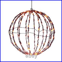 Christmas Lighted Sphere Ball Foldable Christmas Sphere Lights Ball