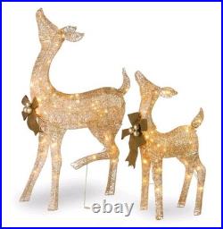 Christmas Lights National Tree Company Co 28&38 Crystal Splendor Doe Fawn Deer