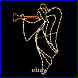 Christmas Nativity Angel with Trumpet Warm White LED Outdoor Decoration 58 Christmas Nativity Angel with Trumpet Warm White LED Outdoor Decoration 58