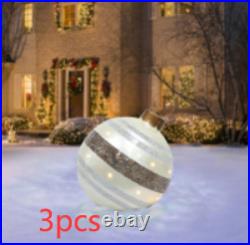 Christmas Ornament Ball Outdoor Pvc 60CM Inflatable Decorated Ball PVC Giant Big