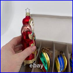 Christmas Ornaments Blown Glass VTG Holiday Teardrop Mica Swirl Glitter + Santa Christmas Ornaments Blown Glass VTG Holiday Teardrop Mica Swirl Glitter + Santa