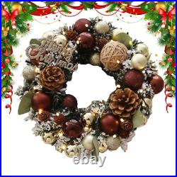 Christmas Rattan Wreath For Front Door Home Decor Artificial Xmas Door Wreath Christmas Rattan Wreath For Front Door Home Decor Artificial Xmas Door Wreath