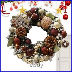 Christmas Rattan Wreath For Front Door Home Decor Artificial Xmas Door Wreath Christmas Rattan Wreath For Front Door Home Decor Artificial Xmas Door Wreath
