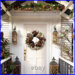 Christmas Rattan Wreath For Front Door Home Decor Artificial Xmas Door Wreath Christmas Rattan Wreath For Front Door Home Decor Artificial Xmas Door Wreath