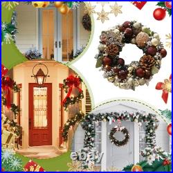 Christmas Rattan Wreath For Front Door Home Decor Artificial Xmas Door Wreath Christmas Rattan Wreath For Front Door Home Decor Artificial Xmas Door Wreath