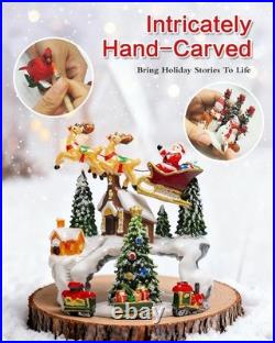 Christmas Snow Globes, Vintage Musical Christmas Snow Globe Lantern, Lighted