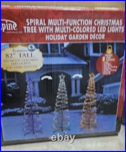 Christmas Spiral Multi-function Christmas 82 Mulit-colored Led Lights Nib