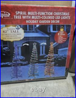 Christmas Spiral Multi-function Christmas 82 Mulit-colored Led Lights Nib