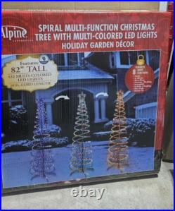 Christmas Spiral Multi-function Christmas 82 Mulit-colored Led Lights Nib