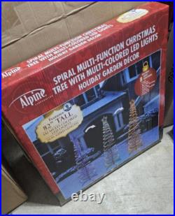 Christmas Spiral Multi-function Christmas 82 Mulit-colored Led Lights Nib