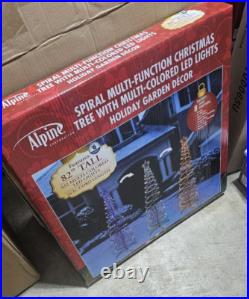 Christmas Spiral Multi-function Christmas 82 Mulit-colored Led Lights Nib