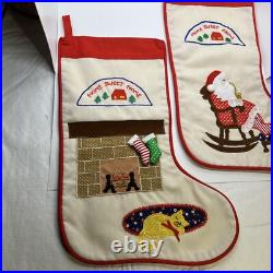 Christmas Stocking Home Sweet Home Kurt Adler Cat Fireplace & Santa 16 Red Trim Christmas Stocking Home Sweet Home Kurt Adler Cat Fireplace & Santa 16 Red Trim