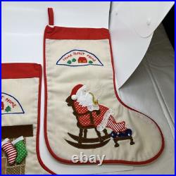 Christmas Stocking Home Sweet Home Kurt Adler Cat Fireplace & Santa 16 Red Trim Christmas Stocking Home Sweet Home Kurt Adler Cat Fireplace & Santa 16 Red Trim