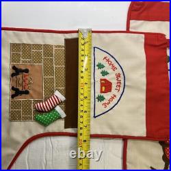 Christmas Stocking Home Sweet Home Kurt Adler Cat Fireplace & Santa 16 Red Trim Christmas Stocking Home Sweet Home Kurt Adler Cat Fireplace & Santa 16 Red Trim