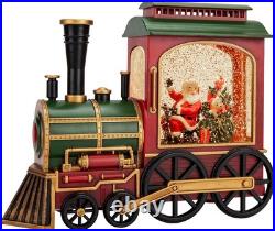 Christmas Train Snow Globe with Music and Lights, Musical Snow Globe Lantern