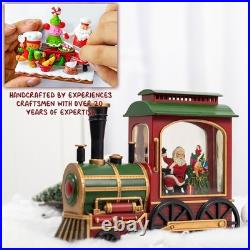 Christmas Train Snow Globe with Music and Lights, Musical Snow Globe Lantern