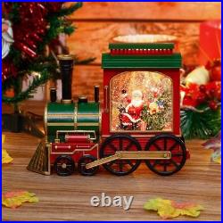 Christmas Train Snow Globe with Music and Lights, Musical Snow Globe Lantern