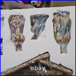 Christmas Treasures Bethlehem Nights 12-Piece Hand Painted Resin Nativity Set