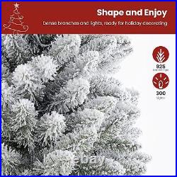 Christmas Tree 7ft Prelit Snow Flocked Artificial With 300 Lights for Xmas Decor Christmas Tree 7ft Prelit Snow Flocked Artificial With 300 Lights for Xmas Decor