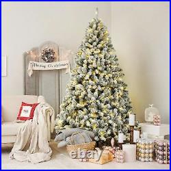 Christmas Tree 7ft Prelit Snow Flocked Artificial With 300 Lights for Xmas Decor Christmas Tree 7ft Prelit Snow Flocked Artificial With 300 Lights for Xmas Decor