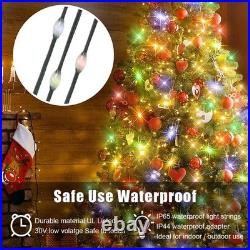 Christmas Tree Waterfall Lights 320 LED RGB Color Changing Indoor Outdoor Decor
