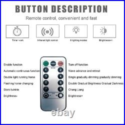 Christmas Tree Waterfall Lights 320 LED RGB Color Changing Indoor Outdoor Decor