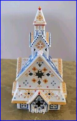 Christmas Villeroy & Boch Porcelain Scandinavia Decolight Star Church House RARE Christmas Villeroy & Boch Porcelain Scandinavia Decolight Star Church House RARE