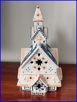 Christmas Villeroy & Boch Porcelain Scandinavia Decolight Star Church House RARE Christmas Villeroy & Boch Porcelain Scandinavia Decolight Star Church House RARE